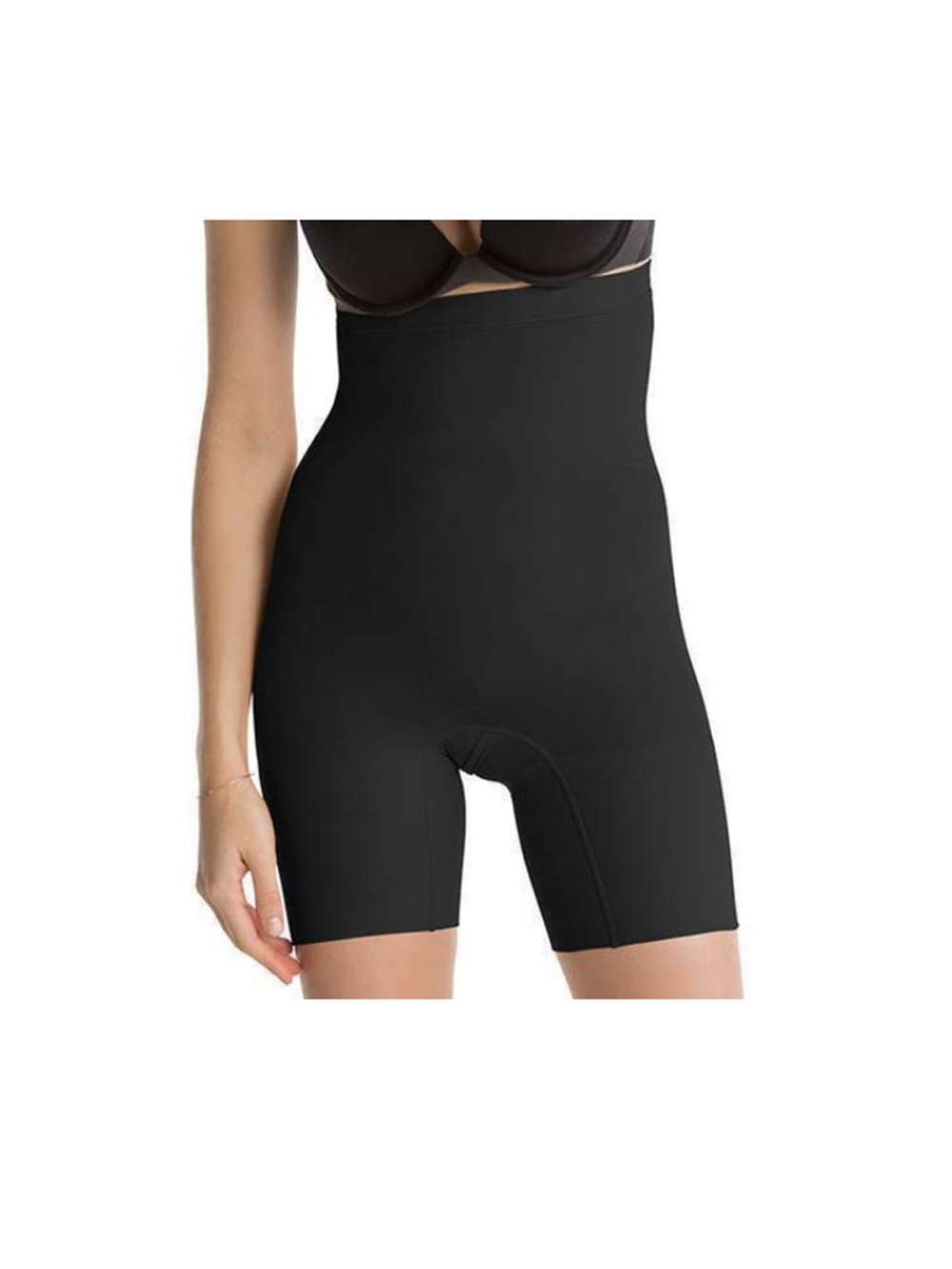 Spanx High-Waisted Power Shorts Tummy Control 2745 Very Black Size M
